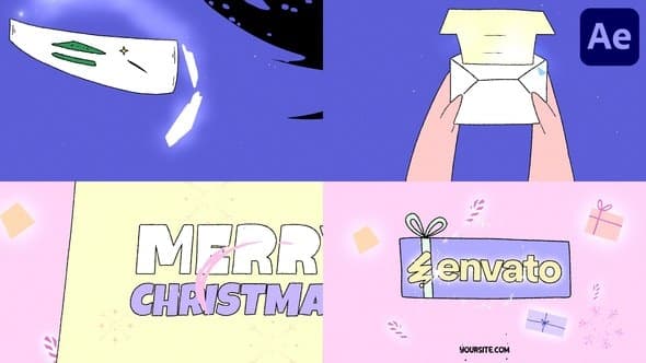 Christmas Letter Logo Opener for After Effects – After Effects Download | Madbax