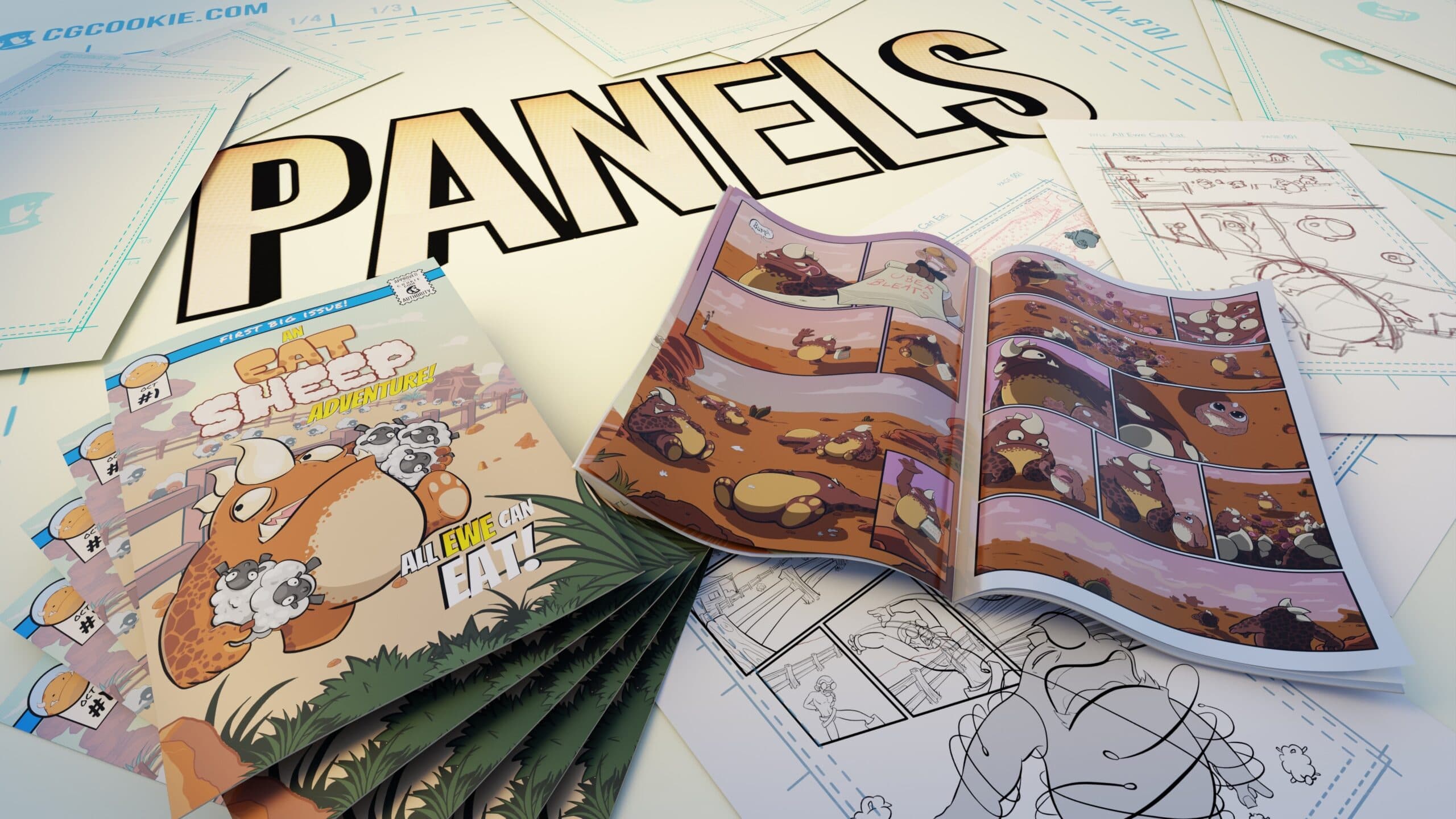 PANELS: Create a comic using Grease Pencil in Blender – Blender Download | Madbax