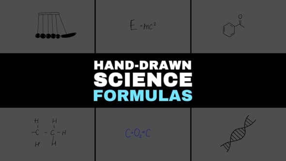 Hand Drawn Science Formulas and Diagrams for After Effects – After Effects Download | Madbax