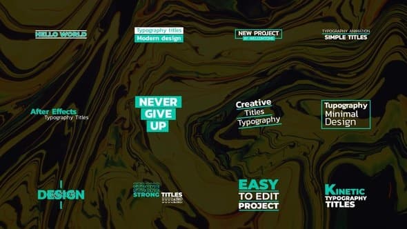 Typography Titles | AE – After Effects Download | Madbax