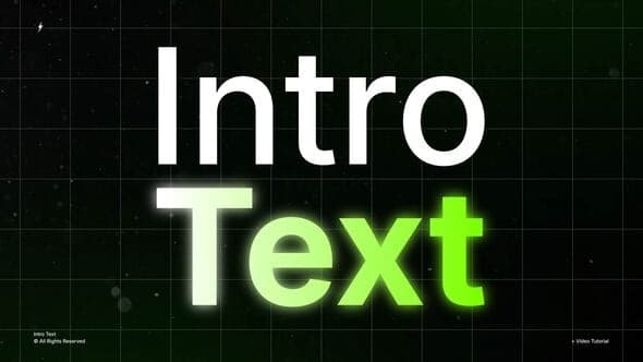 Intro Text | After Effects – After Effects Download | Madbax