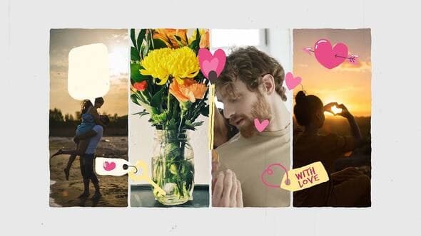Multi Screen Valentine Day Opener – AE / Premiere Download | Madbax