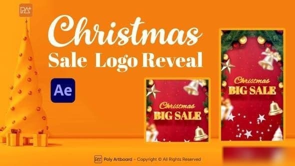 Christmas Sale Logo Reveal For After Effects – After Effects Download | Madbax