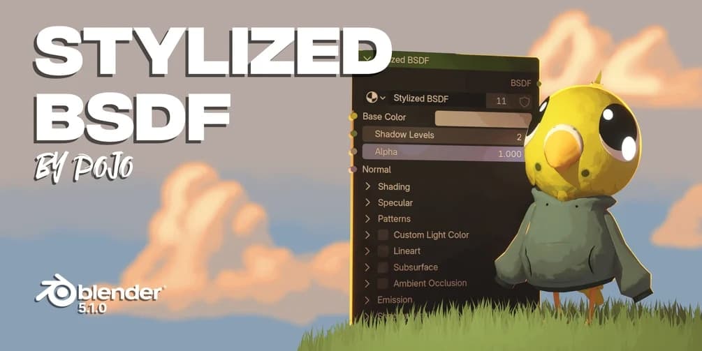 PojoQuiet – Stylized BSDF – Blender Download | Madbax