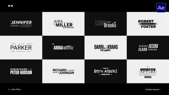 Lower Thirds Different AE – After Effects Download | Madbax