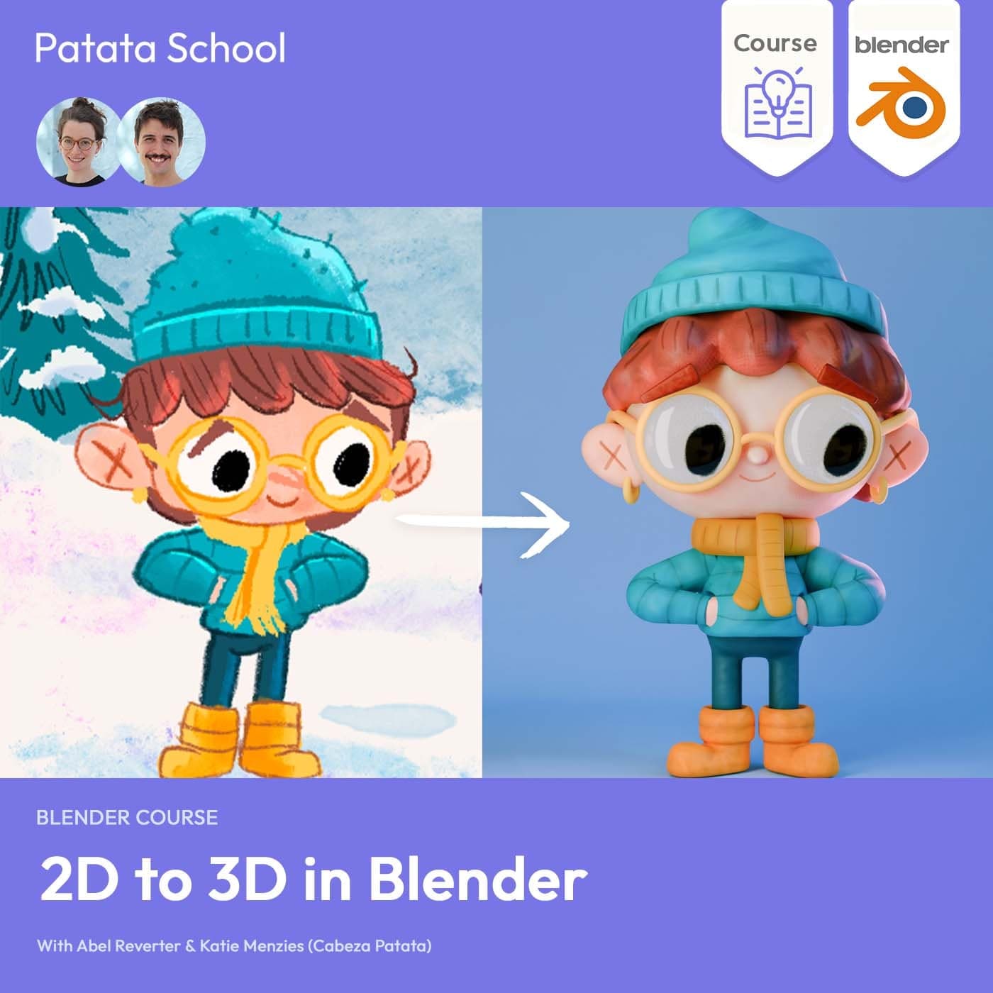 Patata School – 2D to 3D in Blender – Blender Download | Madbax