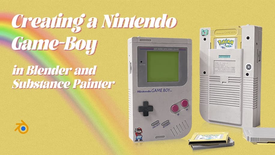 Creating a Nintendo Game-Boy in Blender and Substance Painter – Blender Download | Madbax