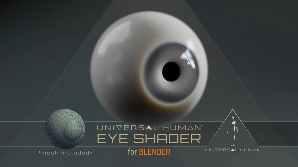 Universal Human Eye Shader v1.1 + Textures – Blender Download | Madbax