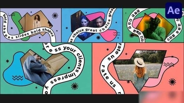 Bold Shapes Slides for After Effects – After Effects Download | Madbax