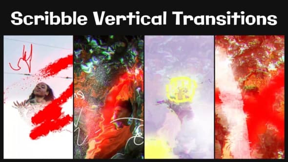Scribble Vertical Transitions for After Effects – After Effects Download | Madbax