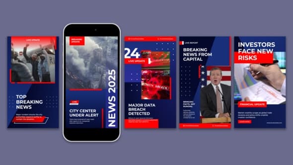 News Instagram Story – AE / Premiere Download | Madbax