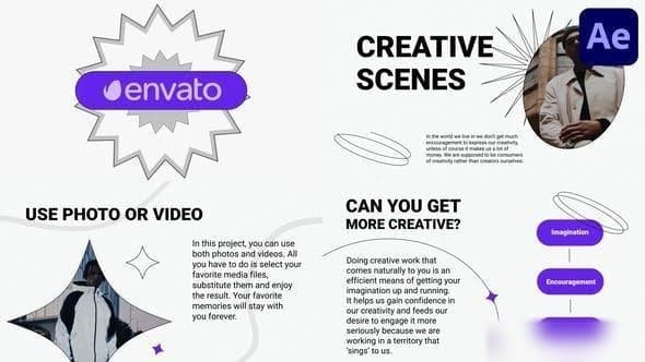 Clean Creative Scenes for After Effects – After Effects Download | Madbax