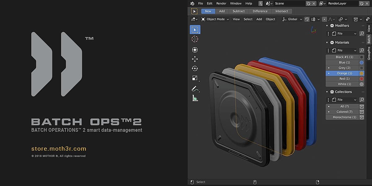 BATCH OPERATIONS v1.12 – Blender Download | Madbax
