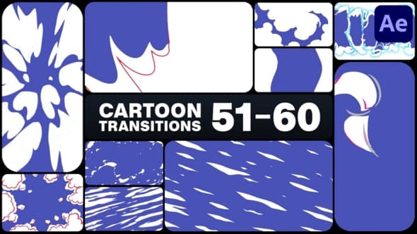 Cartoon Transitions for After Effects – After Effects Download | Madbax