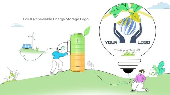 Eco & Renewable Energy Storage Logo – AE / Premiere Download | Madbax