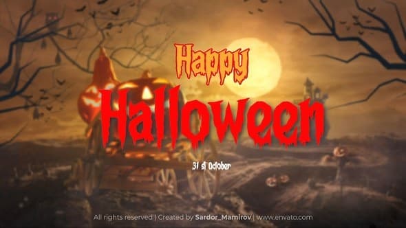 Halloween Intro | Happy Halloween 2025 – AE / Premiere Download | Madbax