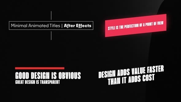 10 Minimal Animated Titles | After Effects – After Effects Download | Madbax