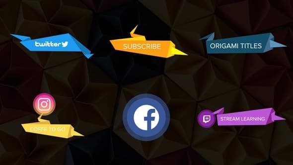 Origami Lower Thirds for After Effects – After Effects Download | Madbax