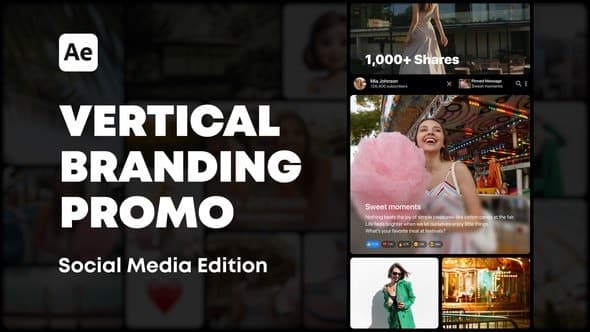 Vertical Social Media Branding Promo – AE / Premiere Download | Madbax