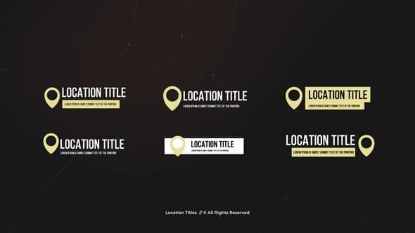 Location Titles | AE – After Effects Download | Madbax