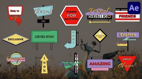 Signs and Pointers Titles for After Effects – After Effects Download | Madbax