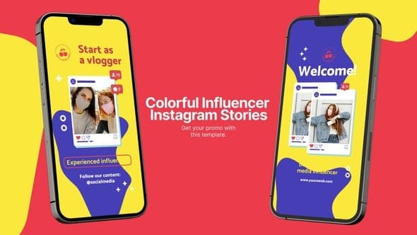 Colorful Influencer Instagram Stories – AE / Premiere Download | Madbax