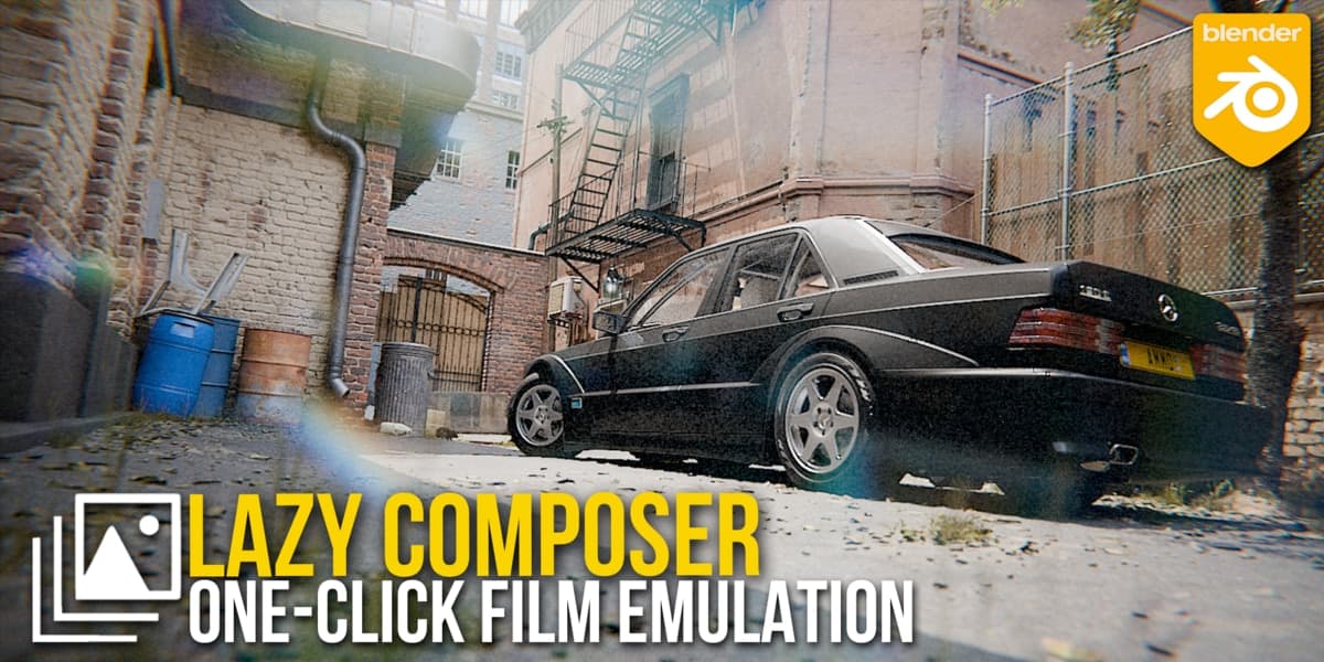 Lazy Composer: One-Click Film Emulation Addon – Blender Download | Madbax
