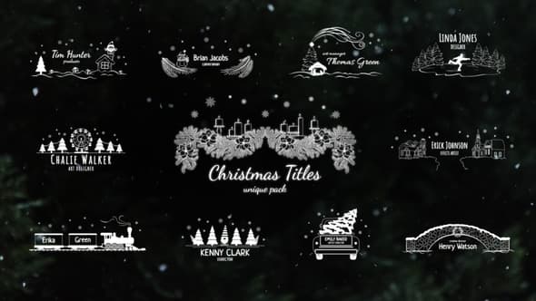 Christmas Titles Pack (part 2) / AE – After Effects Download | Madbax