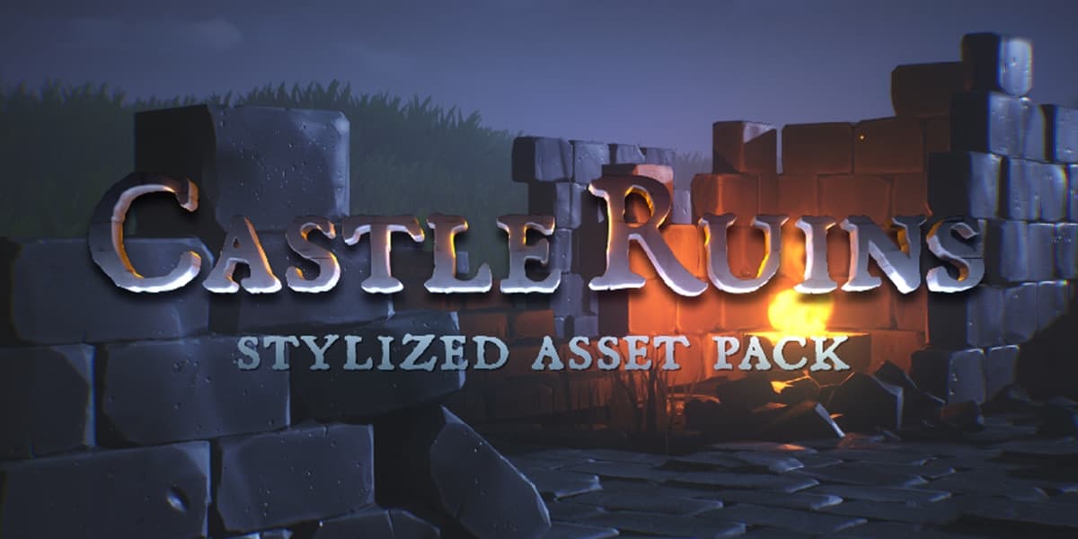 Stylized Castle Ruins Asset Pack – Blender Download | Madbax