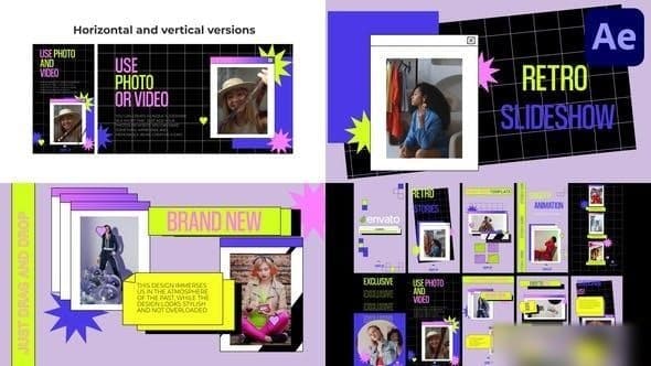 Retro Slideshow for After Effects – After Effects Download | Madbax