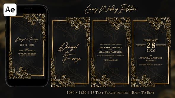 Luxury Wedding Invitation – AE / Premiere Download | Madbax