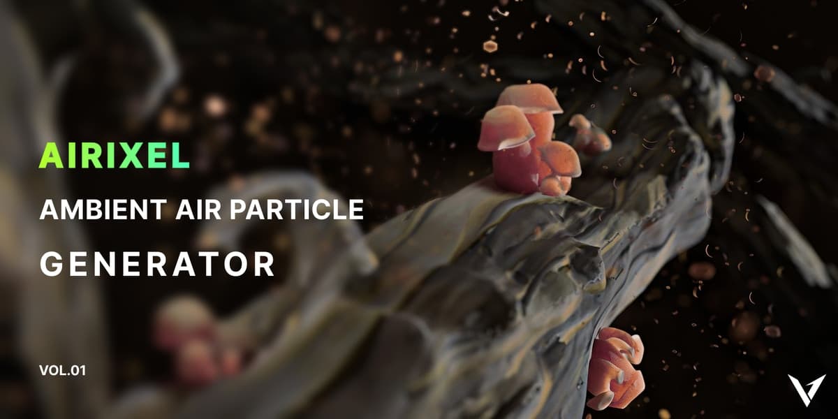 Airixel Vol.01 | Ambient Air Particle Generator – Blender Download | Madbax