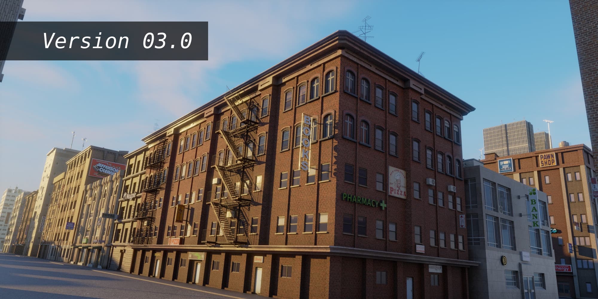 Night And Day – Procedural City Buildings 02.5 – Blender Download | Madbax