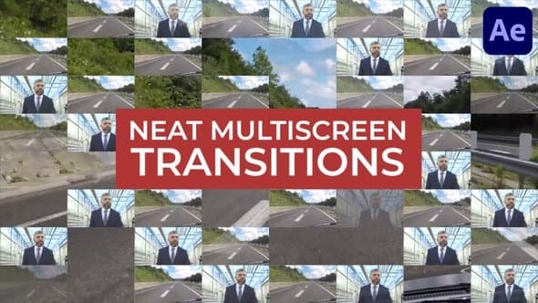 Neat Multiscreen Transitions for After Effects – After Effects Download | Madbax