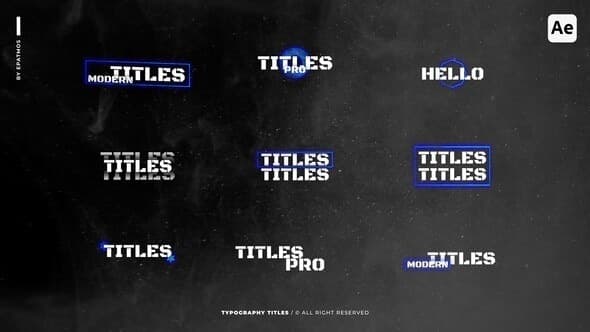 Typography Titles | AE – After Effects Download | Madbax
