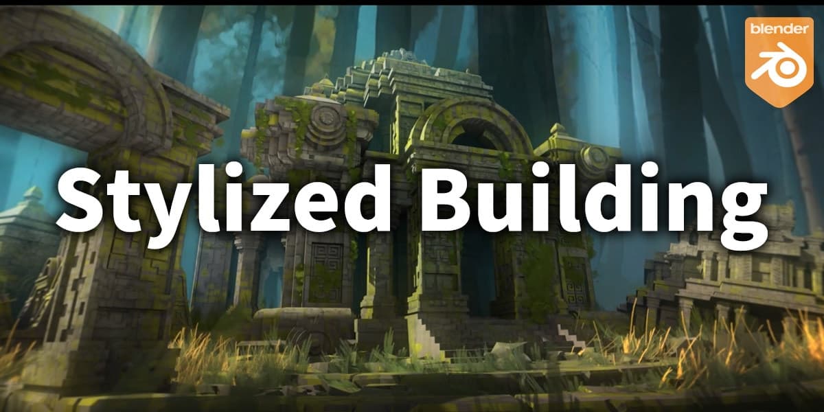 Stylized Building Library vol.1 Kitbash Assets – Blender Download | Madbax
