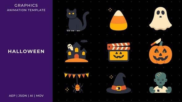 Halloween graphic animation template | After Effects – After Effects Download | Madbax