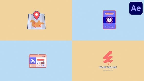 Travel Logo for After Effects – After Effects Download | Madbax