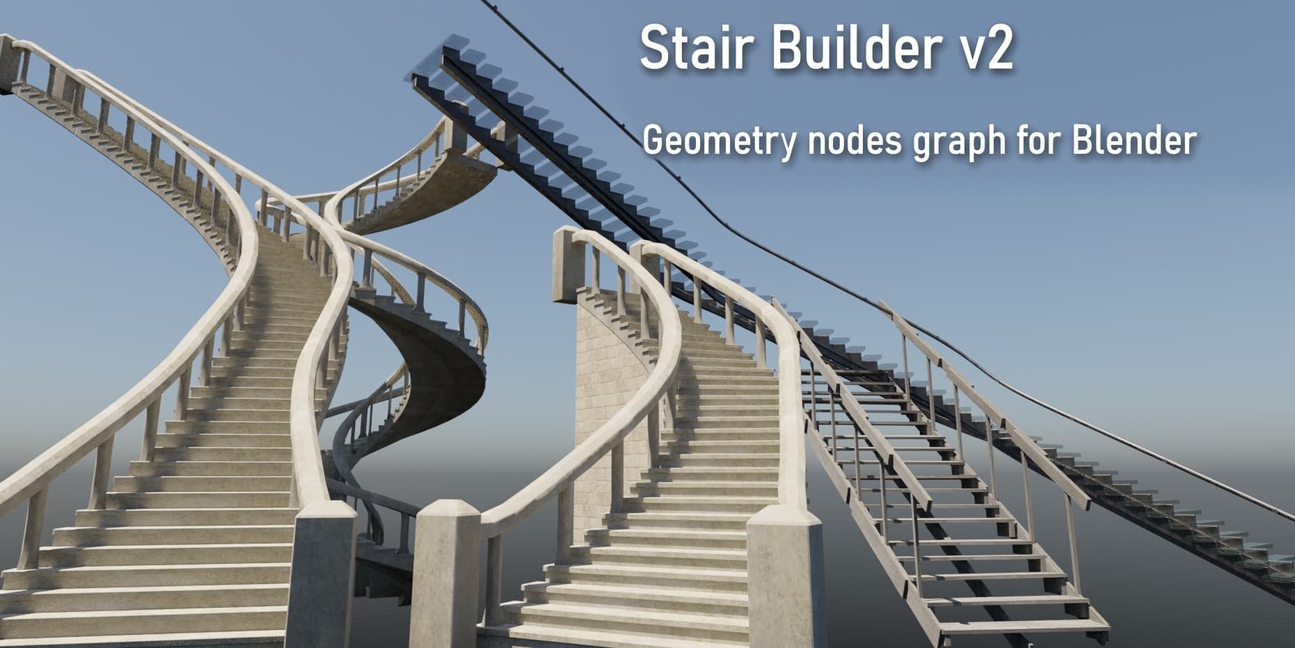 Stair Builder v2.02 – Blender Download | Madbax