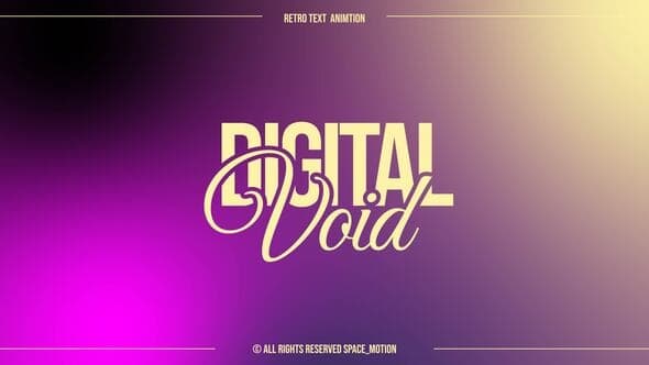Retro Text Animation | AE – After Effects Download | Madbax