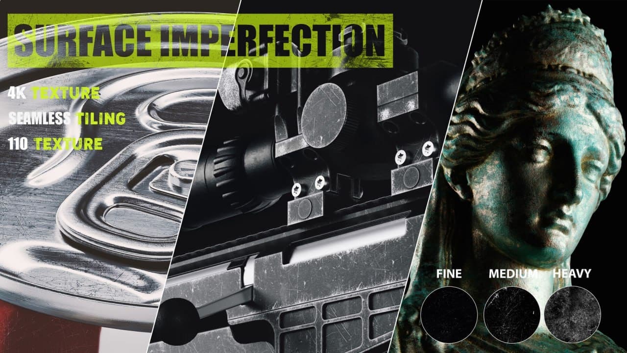 110 Surface Imperfection – 4K Tileable Textures – Blender Download | Madbax