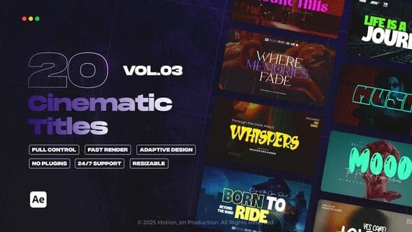 Cinematic Titles vol.03 | After Effects – After Effects Download | Madbax