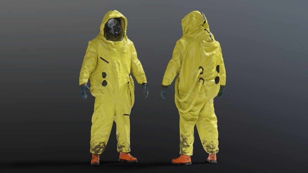 HAZMAT SUIT NBC 3D Model – Blender Download | Madbax