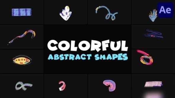 Colorful Abstract Shapes | After Effects – After Effects Download | Madbax