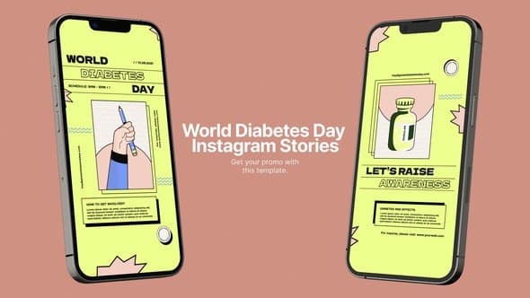 World Diabetes Day Instagram Stories – AE / Premiere Download | Madbax