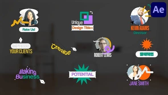 Creative Designer Titles for After Effects – After Effects Download | Madbax