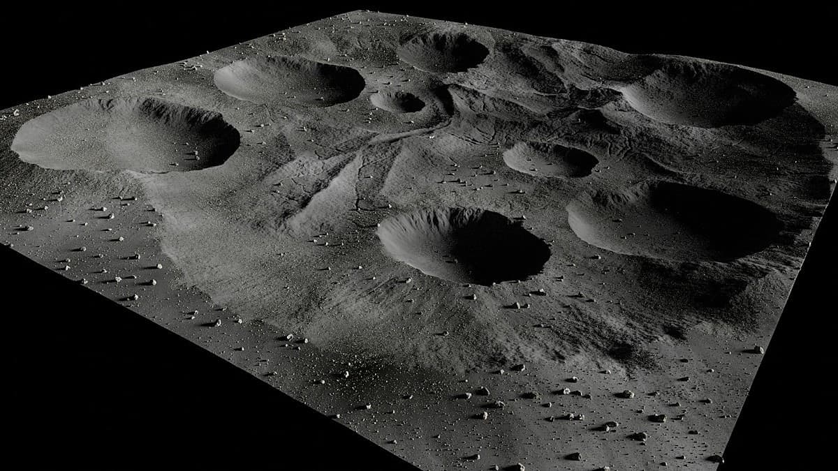 Map004 – Moon – Lunar Landscape – Blender Download | Madbax