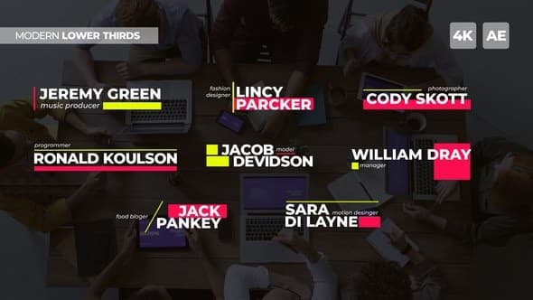 Modern Lower Thirds | AE – After Effects Download | Madbax