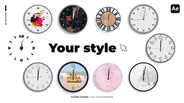 Classic Clocks | AE – After Effects Download | Madbax