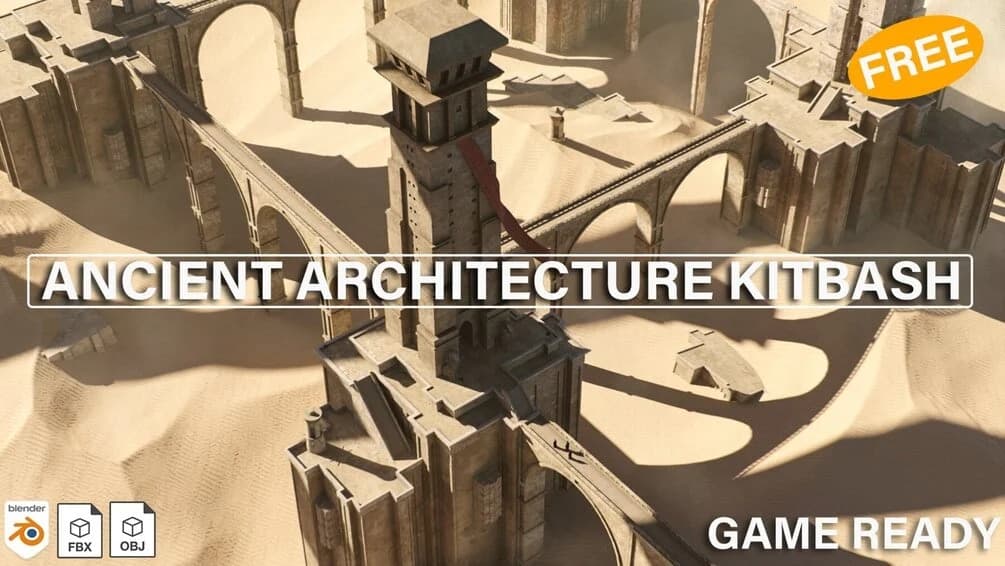 Ancient Architecture Kitbash – Blender Download | Madbax